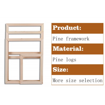 Custom assembly Pine wood framework (Additional installation accessories)   123272234147